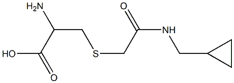 2-amino-3-({2-[(cyclopropylmethyl)amino]-2-oxoethyl}thio)propanoic acid Struktur