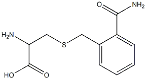 2-amino-3-{[2-(aminocarbonyl)benzyl]thio}propanoic acid Struktur