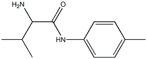 2-amino-3-methyl-N-(4-methylphenyl)butanamide Struktur