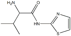 2-amino-3-methyl-N-1,3-thiazol-2-ylbutanamide Struktur