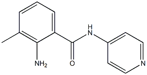 2-amino-3-methyl-N-pyridin-4-ylbenzamide Struktur