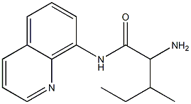 2-amino-3-methyl-N-quinolin-8-ylpentanamide Struktur