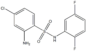 2-amino-4-chloro-N-(2,5-difluorophenyl)benzene-1-sulfonamide Struktur