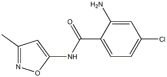 2-amino-4-chloro-N-(3-methyl-1,2-oxazol-5-yl)benzamide Struktur