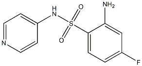 2-amino-4-fluoro-N-(pyridin-4-yl)benzene-1-sulfonamide Struktur