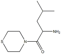 2-amino-4-methyl-1-(thiomorpholin-4-yl)pentan-1-one Struktur