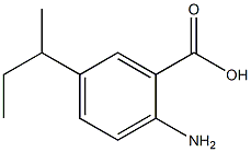 2-amino-5-(butan-2-yl)benzoic acid Struktur