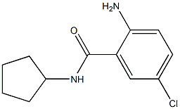 2-amino-5-chloro-N-cyclopentylbenzamide Struktur