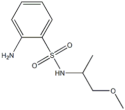 2-amino-N-(1-methoxypropan-2-yl)benzene-1-sulfonamide Struktur