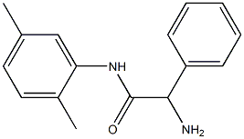 2-amino-N-(2,5-dimethylphenyl)-2-phenylacetamide Struktur