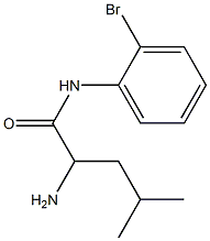 2-amino-N-(2-bromophenyl)-4-methylpentanamide Struktur