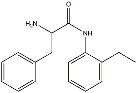 2-amino-N-(2-ethylphenyl)-3-phenylpropanamide Struktur