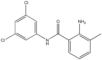 2-amino-N-(3,5-dichlorophenyl)-3-methylbenzamide Struktur