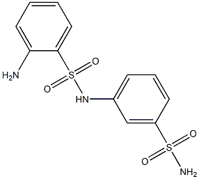 2-amino-N-(3-sulfamoylphenyl)benzene-1-sulfonamide Struktur