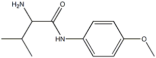 2-amino-N-(4-methoxyphenyl)-3-methylbutanamide Struktur