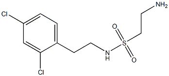 2-amino-N-[2-(2,4-dichlorophenyl)ethyl]ethanesulfonamide Struktur