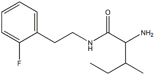 2-amino-N-[2-(2-fluorophenyl)ethyl]-3-methylpentanamide Struktur