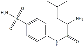 2-amino-N-[4-(aminosulfonyl)phenyl]-4-methylpentanamide Struktur