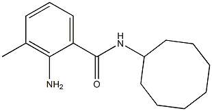 2-amino-N-cyclooctyl-3-methylbenzamide Struktur