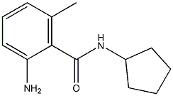 2-amino-N-cyclopentyl-6-methylbenzamide Struktur