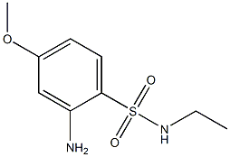 2-amino-N-ethyl-4-methoxybenzene-1-sulfonamide Struktur