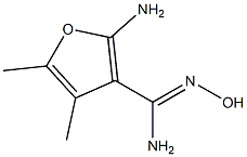 2-amino-N'-hydroxy-4,5-dimethylfuran-3-carboximidamide Struktur