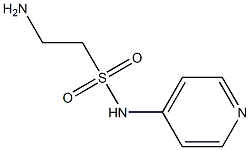 2-amino-N-pyridin-4-ylethanesulfonamide Struktur