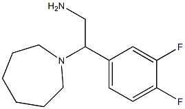 2-azepan-1-yl-2-(3,4-difluorophenyl)ethanamine Struktur