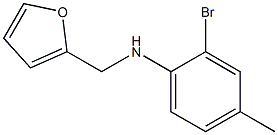 2-bromo-N-(furan-2-ylmethyl)-4-methylaniline Struktur