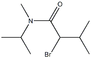 2-bromo-N,3-dimethyl-N-(propan-2-yl)butanamide Struktur