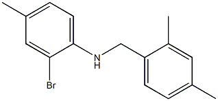 2-bromo-N-[(2,4-dimethylphenyl)methyl]-4-methylaniline Struktur