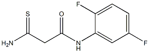 2-carbamothioyl-N-(2,5-difluorophenyl)acetamide Struktur