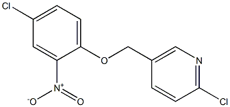 2-chloro-5-(4-chloro-2-nitrophenoxymethyl)pyridine Struktur