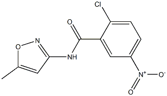 2-chloro-N-(5-methyl-1,2-oxazol-3-yl)-5-nitrobenzamide Struktur