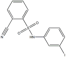 2-cyano-N-(3-iodophenyl)benzene-1-sulfonamide Struktur