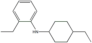 2-ethyl-N-(4-ethylcyclohexyl)aniline Struktur