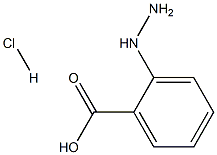 2-hydrazinylbenzoic acid hydrochloride Struktur