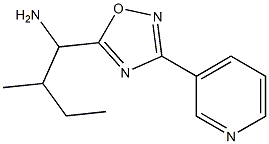 2-methyl-1-[3-(pyridin-3-yl)-1,2,4-oxadiazol-5-yl]butan-1-amine Struktur