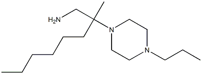 2-methyl-2-(4-propylpiperazin-1-yl)octan-1-amine Struktur