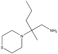 2-methyl-2-(thiomorpholin-4-yl)pentan-1-amine Struktur