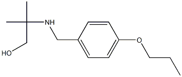 2-methyl-2-{[(4-propoxyphenyl)methyl]amino}propan-1-ol Struktur