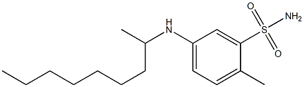 2-methyl-5-(nonan-2-ylamino)benzene-1-sulfonamide Struktur