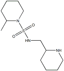 2-methyl-N-(piperidin-2-ylmethyl)piperidine-1-sulfonamide Struktur