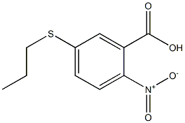 2-nitro-5-(propylsulfanyl)benzoic acid Struktur