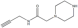 2-piperazin-1-yl-N-prop-2-ynylacetamide Struktur