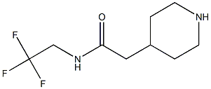 2-piperidin-4-yl-N-(2,2,2-trifluoroethyl)acetamide Struktur