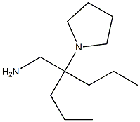 2-propyl-2-pyrrolidin-1-ylpentan-1-amine Struktur