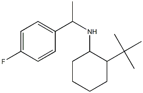 2-tert-butyl-N-[1-(4-fluorophenyl)ethyl]cyclohexan-1-amine Struktur