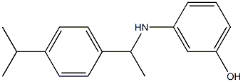 3-({1-[4-(propan-2-yl)phenyl]ethyl}amino)phenol Struktur