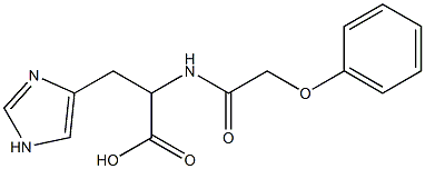 3-(1H-imidazol-4-yl)-2-(2-phenoxyacetamido)propanoic acid Struktur